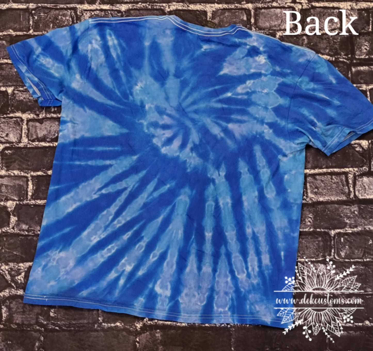 SPIDER SPIRAL UNISEX TIE DYE T-SHIRT (SIZE XL)