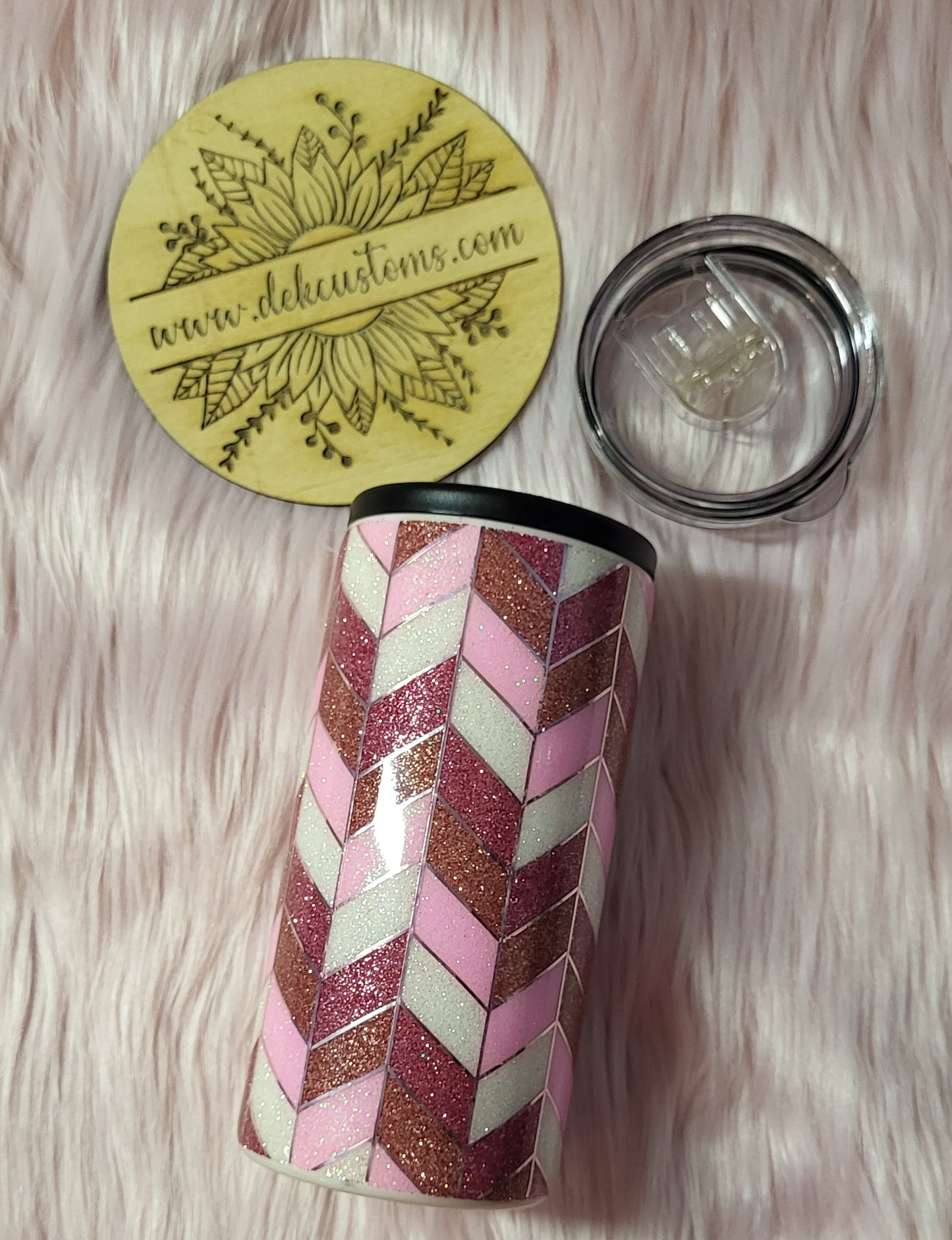 12oz Slim Duozie - ALL PINKS TANGRAM