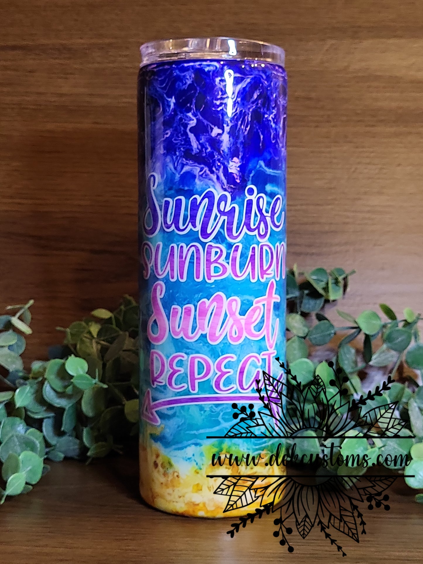 30oz Beachy Ink Swirl Tumbler - Ready to Ship