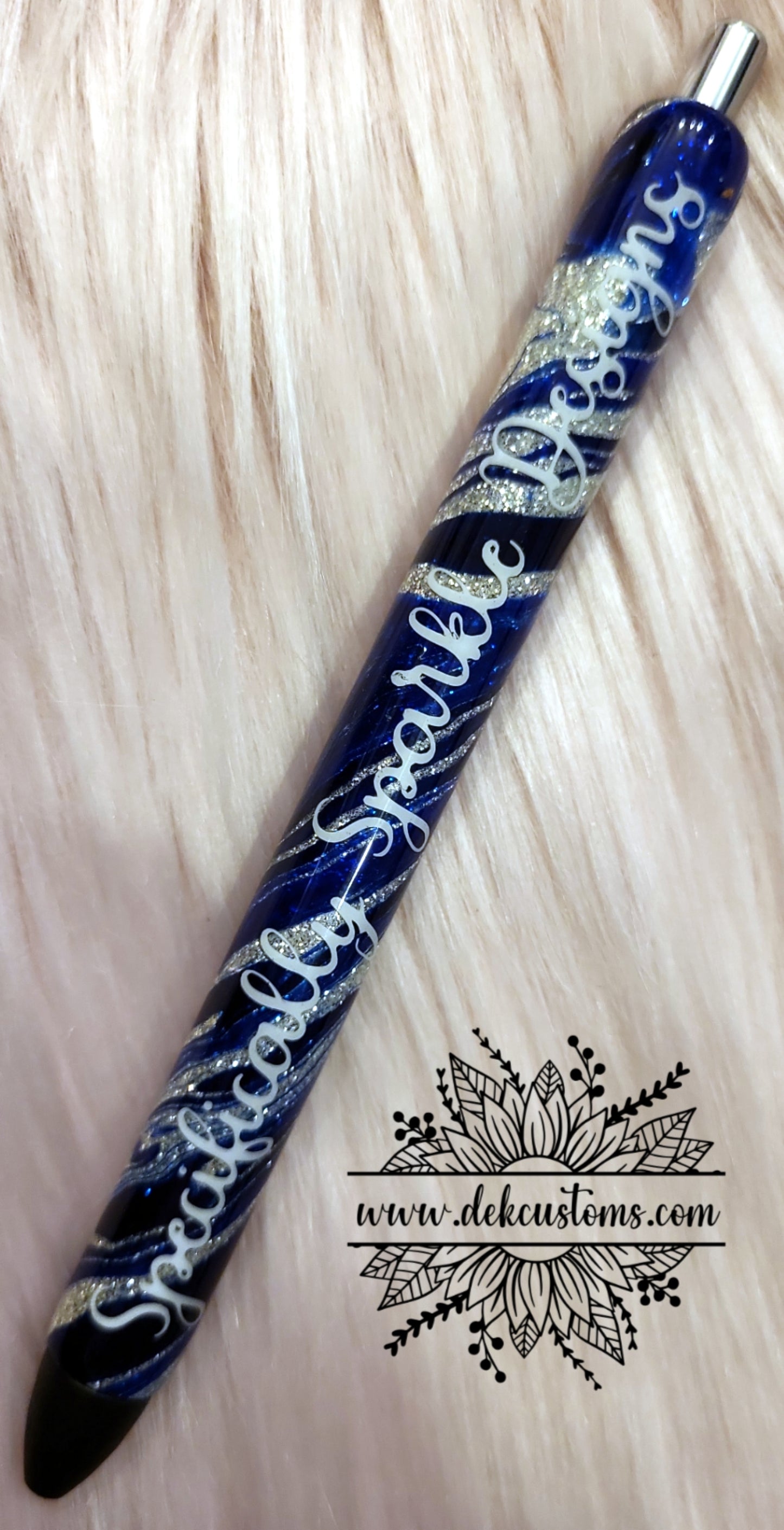 Hydro-Dipped Glitter Pens