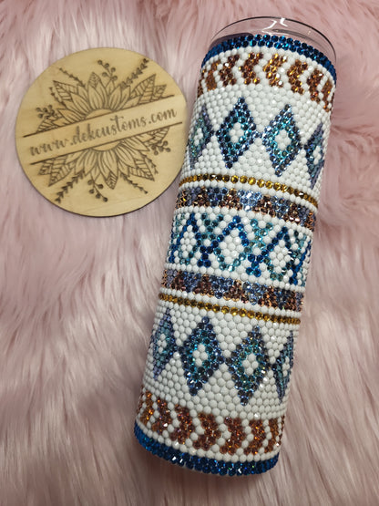 Western Rhinestone Tumbler - 20oz Skinny - READY TO SHIP
